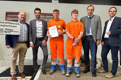 Platz 2 für Philip Auer und Marcel Macho; (Foto: Büro LH-Stv. Landbauer)